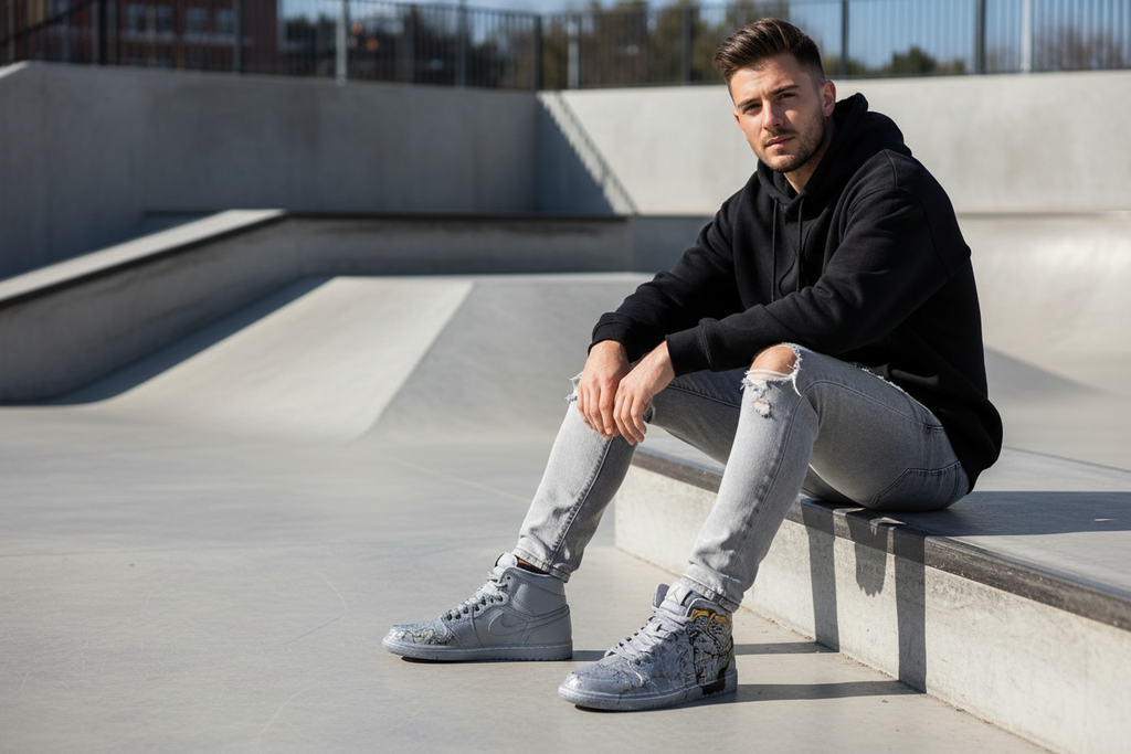 Cold Heart Custom Sneaker Model Skatepark - Plain Gray Inner