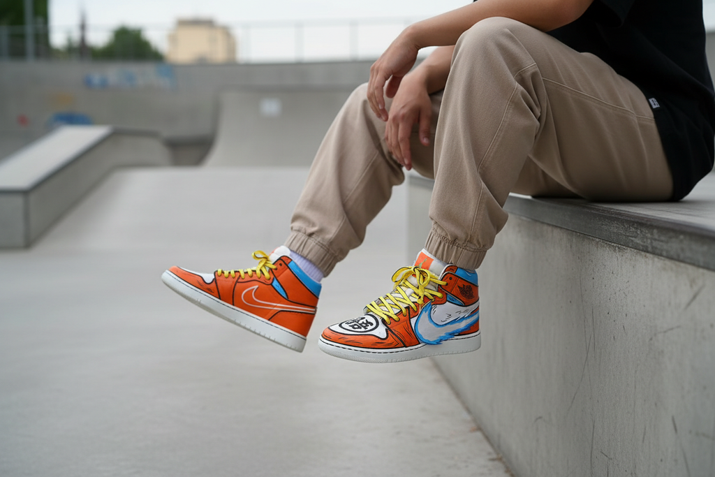 Dragon Ball Z Custom Sneaker Model Skatepark