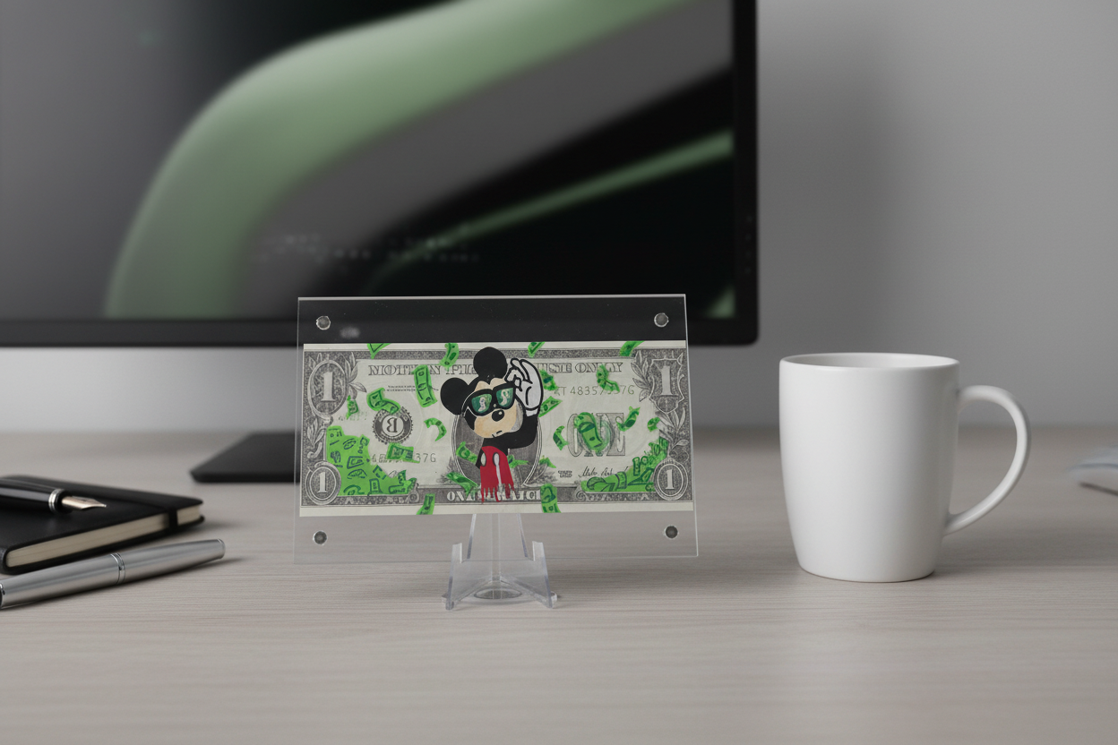 Cartoon Mickey Mouse Dollar Art Lifestyle