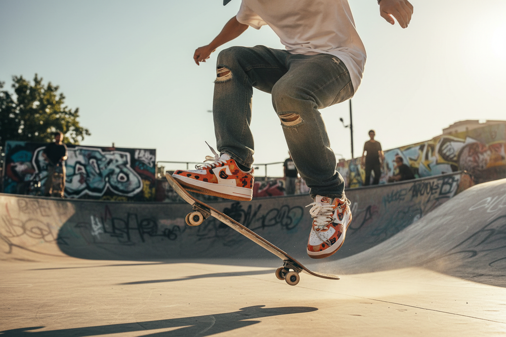 KAWS Custom Sneaker Lifestyle Skatepark