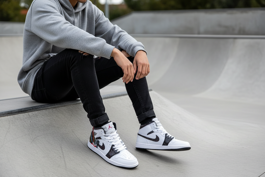 Miles Morales Custom Sneaker Model Skatepark