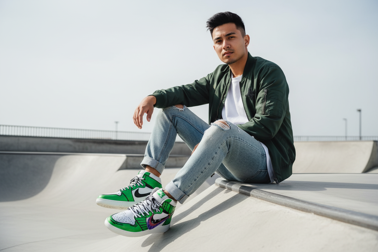 One Piece Zoro Custom Sneaker Model Skatepark