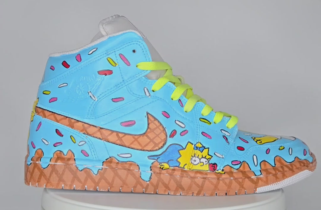 The Simpsons Custom Sneaker